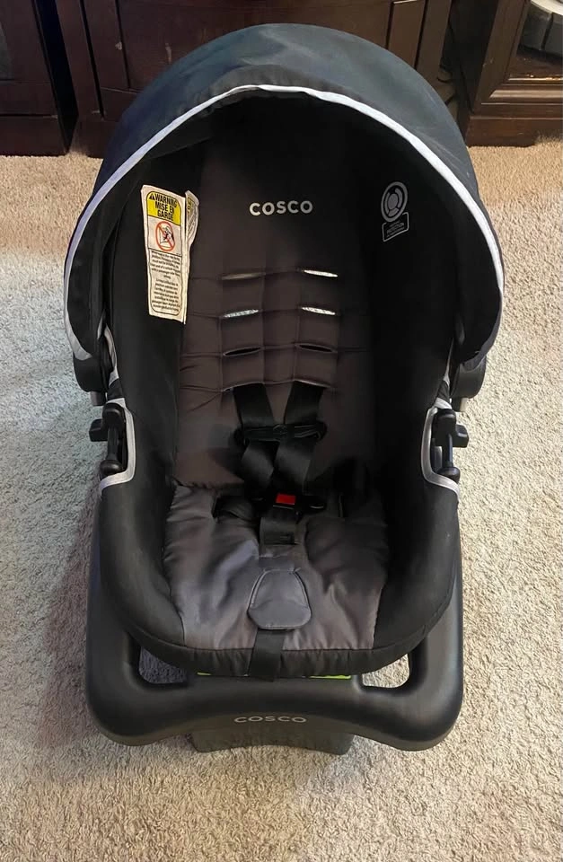 Cosco Baby Car Seat Carrier with Base - Black/Grey - photo 3