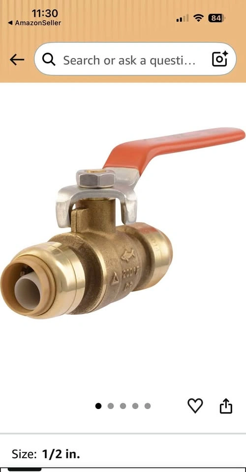 SharkBite 1/2 Inch Ball Valve - photo 2