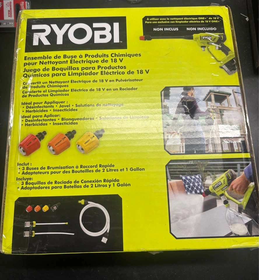 Ryobi 18V Power Cleaner Chemical Nozzle Kit - photo 3