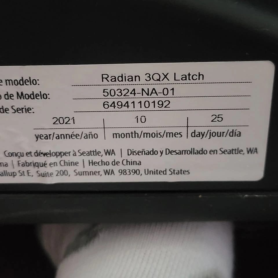 EEUC Diono Radian 3QX all in one carseat - photo 3