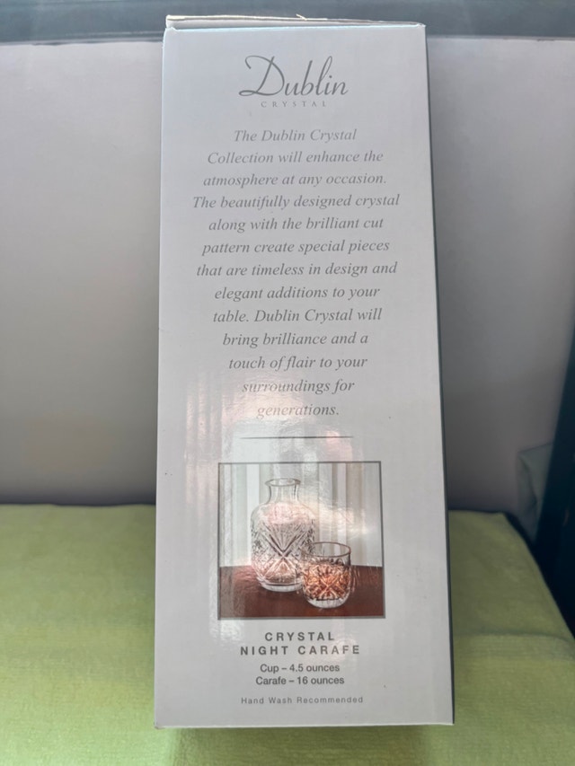 New Shannon Dublin Crystal Night Carafe - photo 4