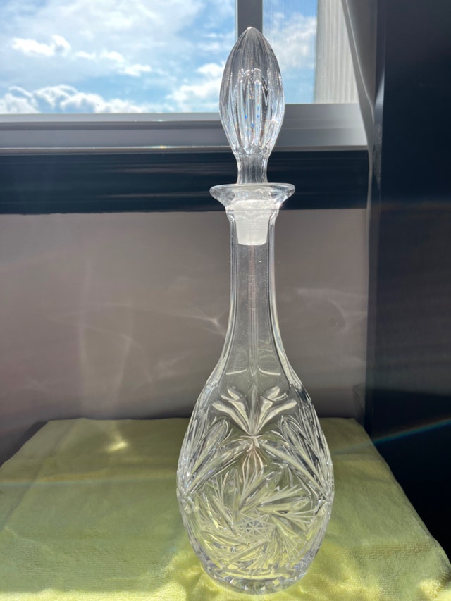Vintage Pinwheel Crystal Decanter