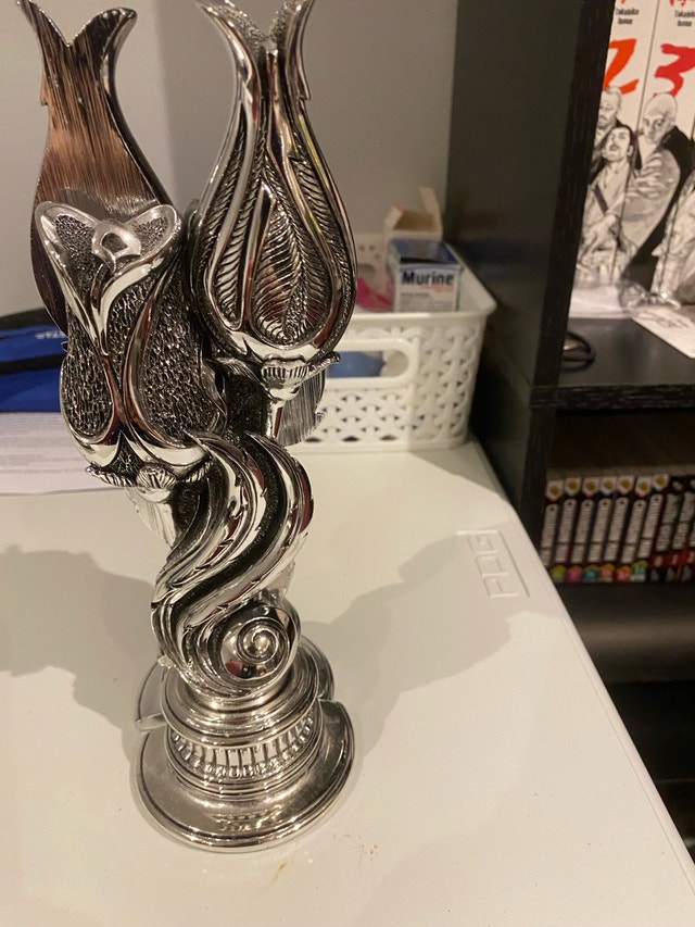 Silver Tulip Candlesticks - photo 2
