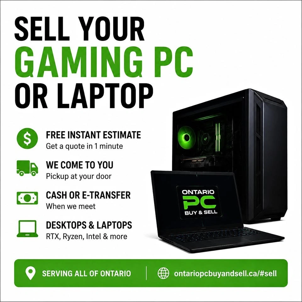 We Buy Gaming PCs & Laptops | Free Estimate | Cash/e-Transfer