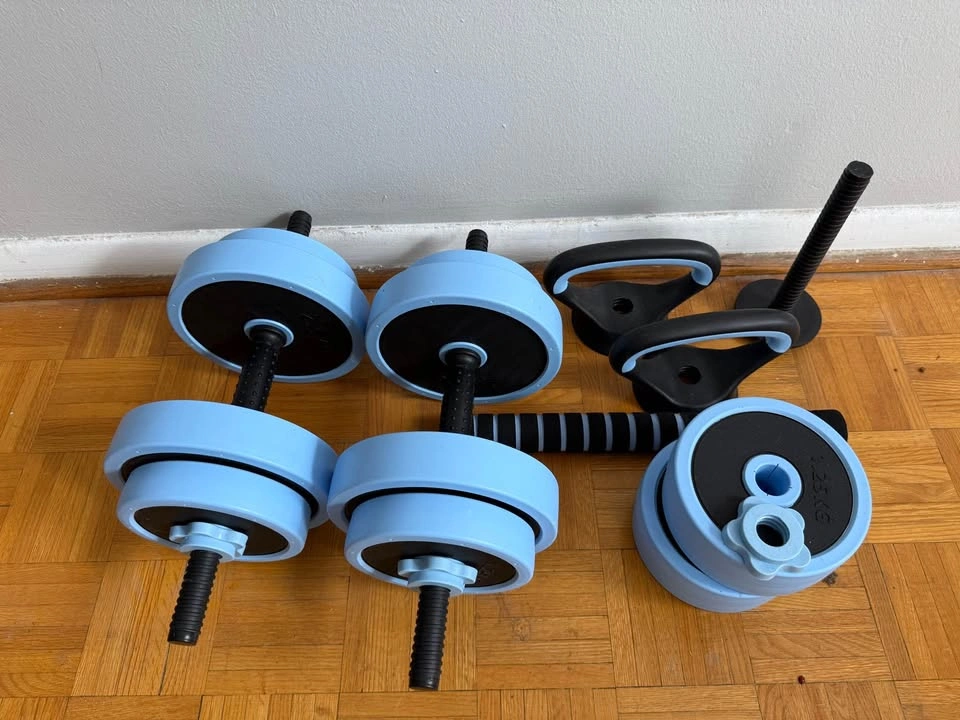 Gym Weight Set Dumbbells & Barbell 44.1LBS - photo 2