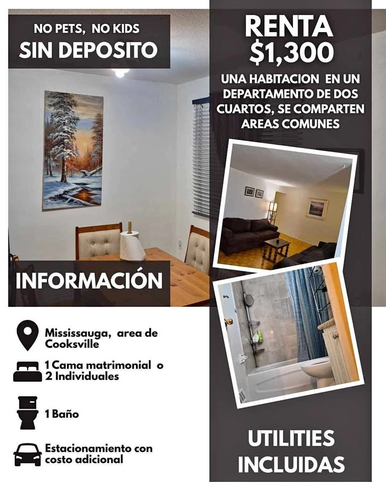 Private room for rent