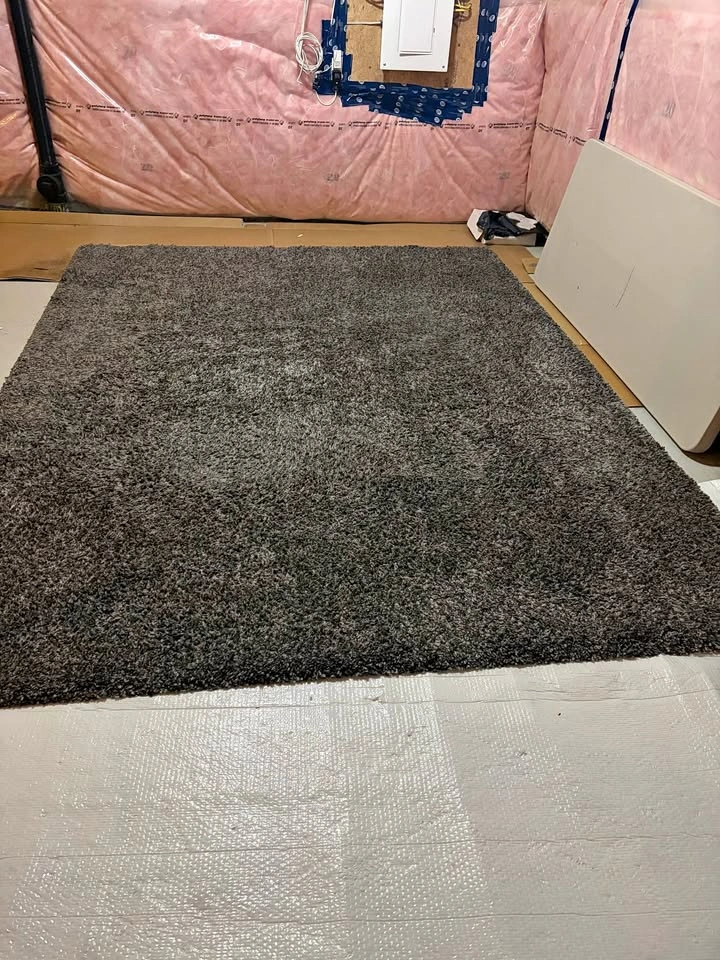 Shag area rug 8x10ft