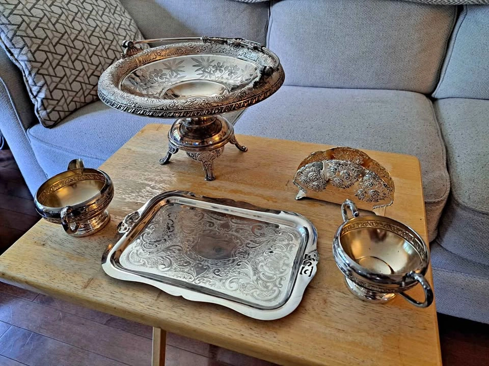 8 Piece Silver E.P. Copper set by Viking