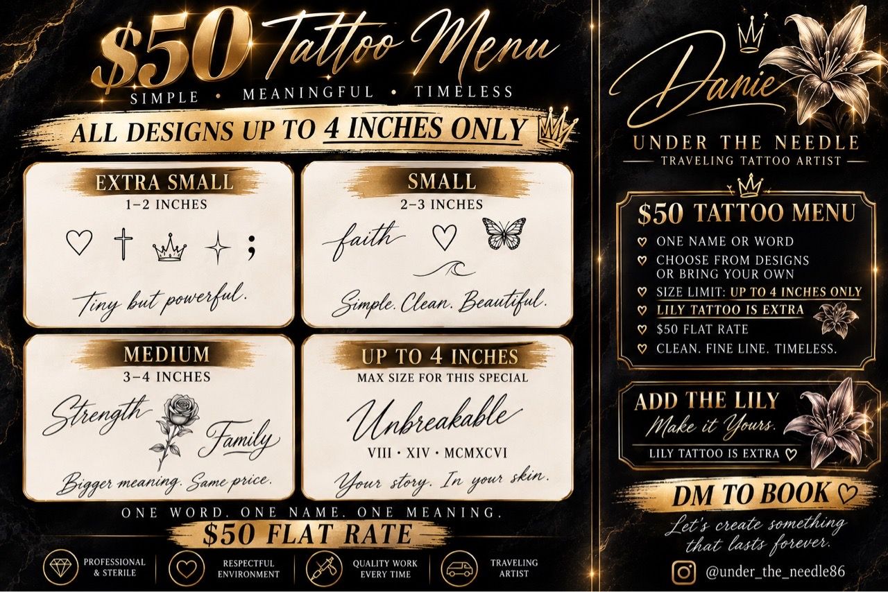 UNDER THE NEEDLE — $50 TATTOOS! 🖊️ - photo 4