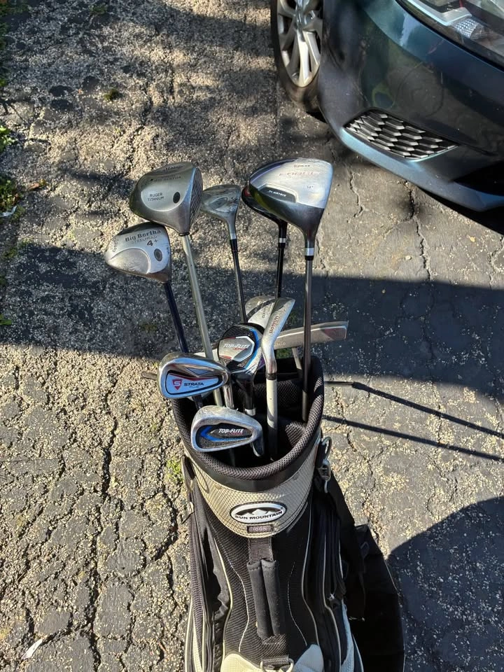 Sun Mountain Standing golf bag with various golf clubs - photo 4