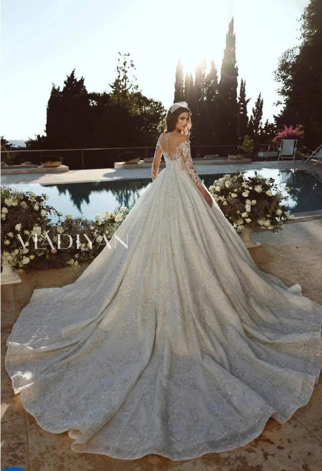 Beautiful Stunning White Ball gown wedding dress - VLADIYAN - photo 2