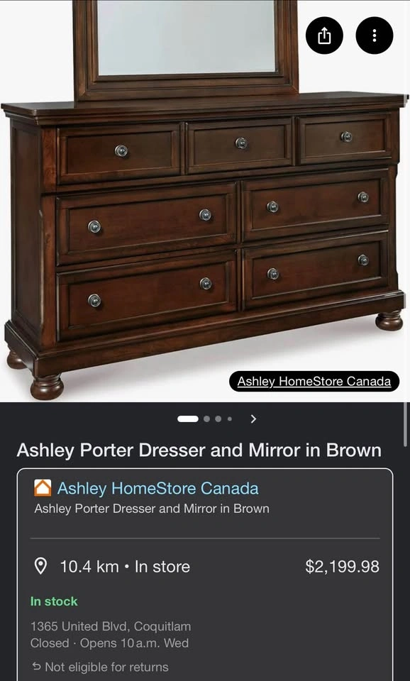Ashley Furniture Porter 7-Drawer Dresser with Mirror - photo 4