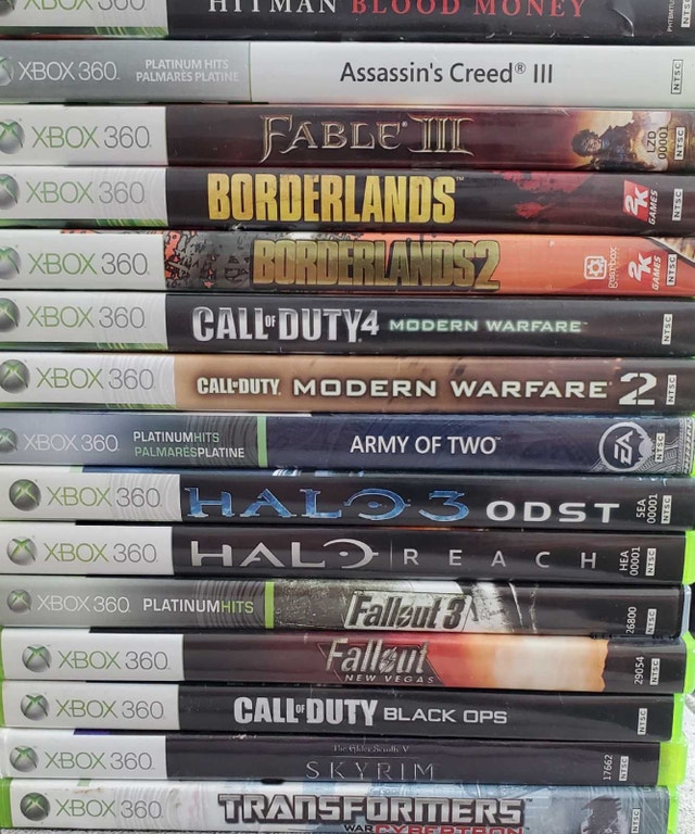 Xbox 360 Games collection