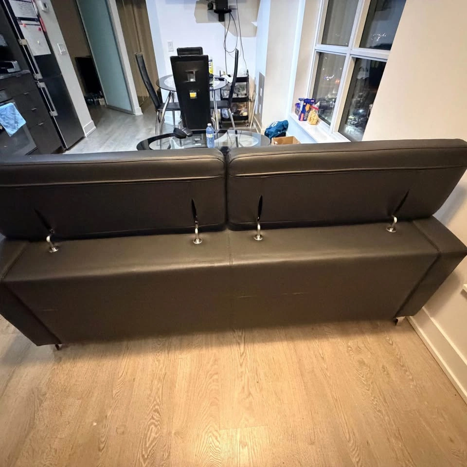 Modern Black 3-Seater Sofa - photo 3