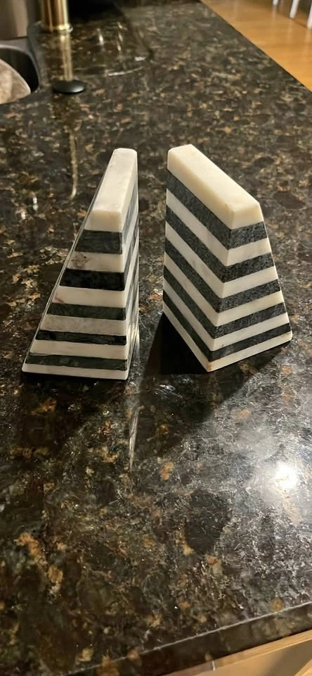 Marble Bookends
