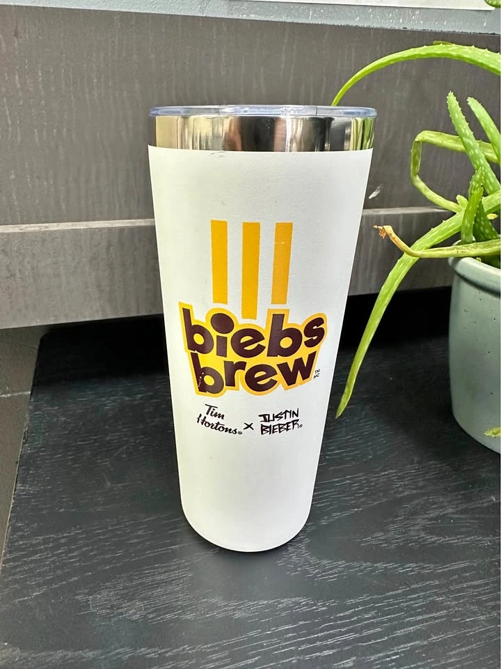 Tim Hortons x Justin Bieber Biebs Brew Tumbler