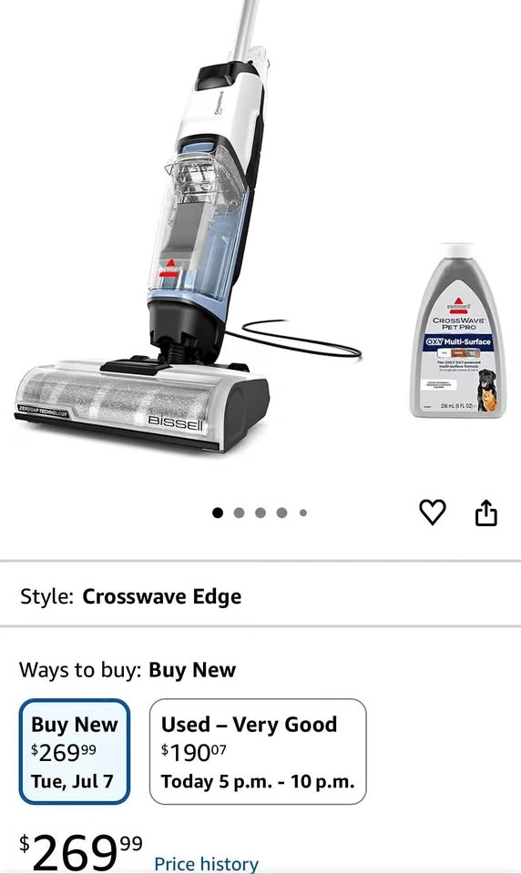 Bissell Crosswave Edge Wet/Dry Vacuum