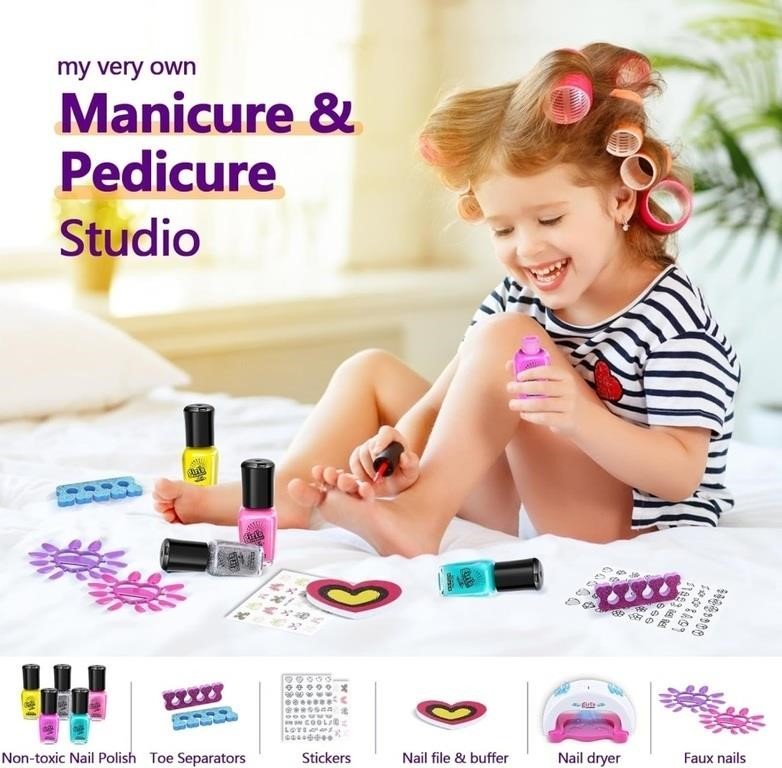 SEALED-Kids Spa Kit for Girls Toy - Nail Polish Set - photo 3