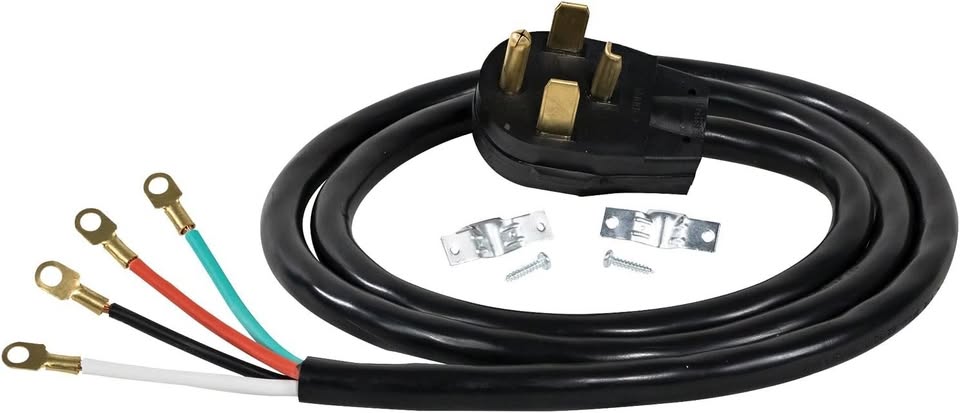 Certified Appliance 30-Amp Power Cord, 4 Prong Dryer Cord