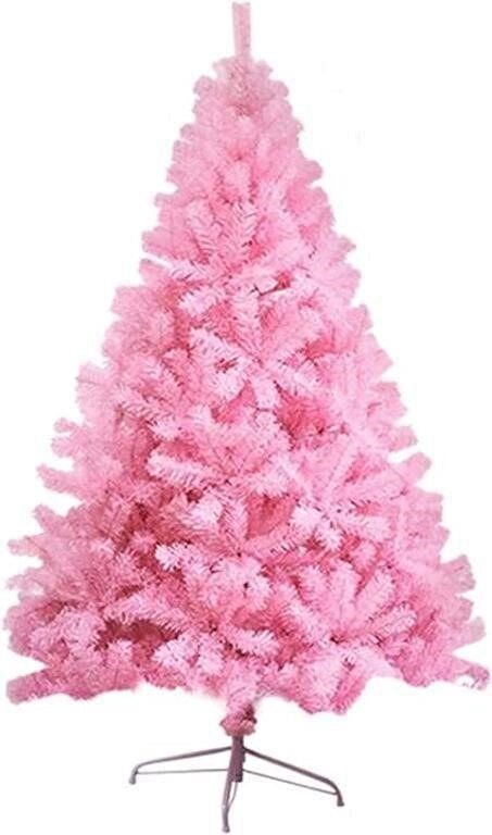 Pink Christmas Tree with Metal Legs 4 Ft. Decoration
