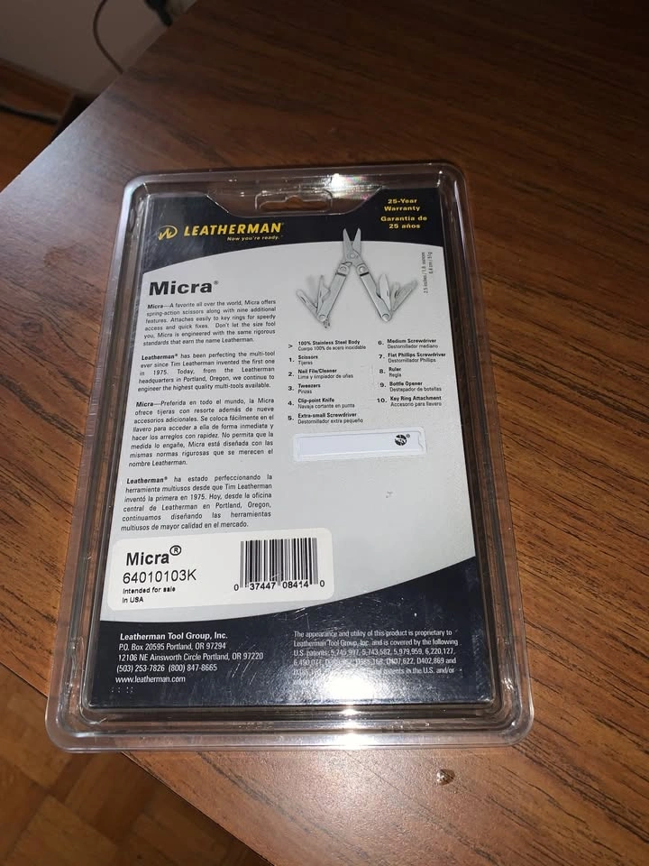 LEATHERMAN MICRA STAINLESS - photo 2