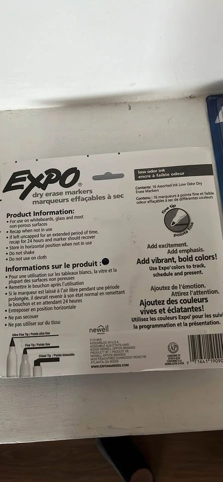 4 sets of expo dry erase markers - photo 2