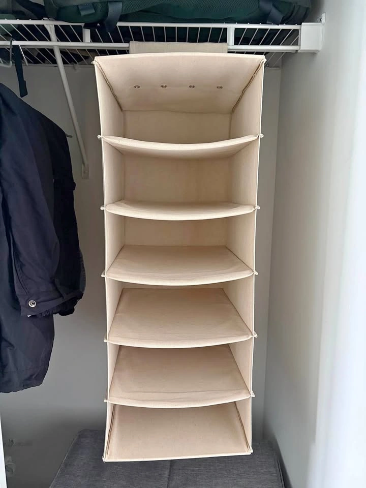 Muji 6-Shelf Hanging Closet Organizer