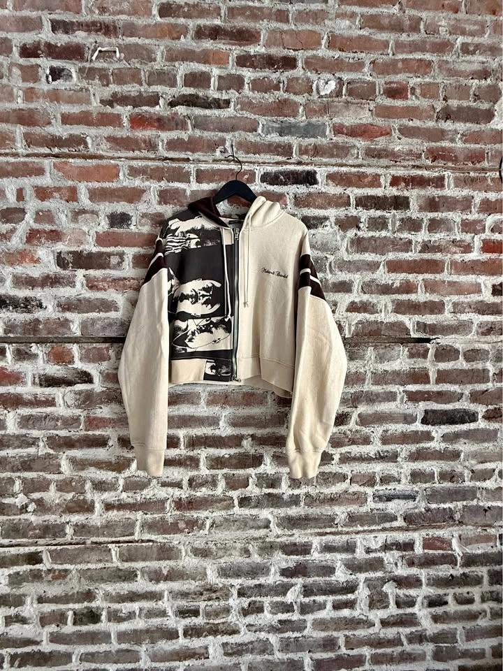 Reworked Makaveli Tupac Crop Hoodie