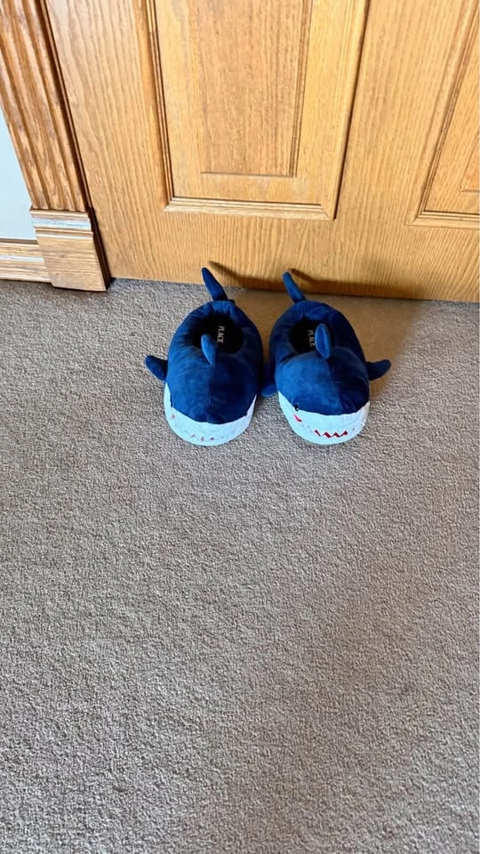 The Children's Place Shark Plush Slippers