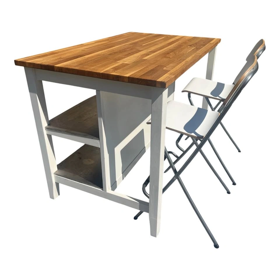 (can deliver) IKEA STENSTORP Kitchen Island - White - photo 4