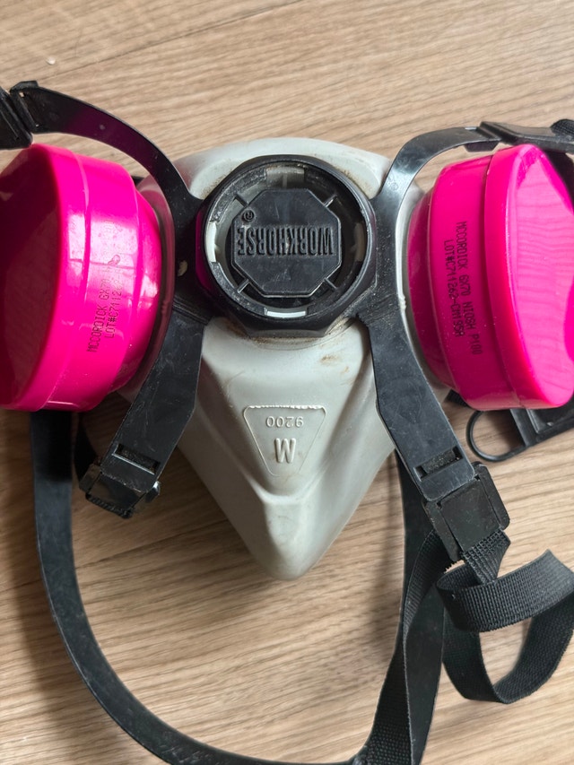 WORKHORSE Dual Cartridge Half Mask P100 Asbestos & Lead Respirat