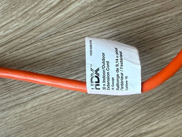 HDX 30 ft. 16 Gauge 13 Amps Extension Cable - photo 2