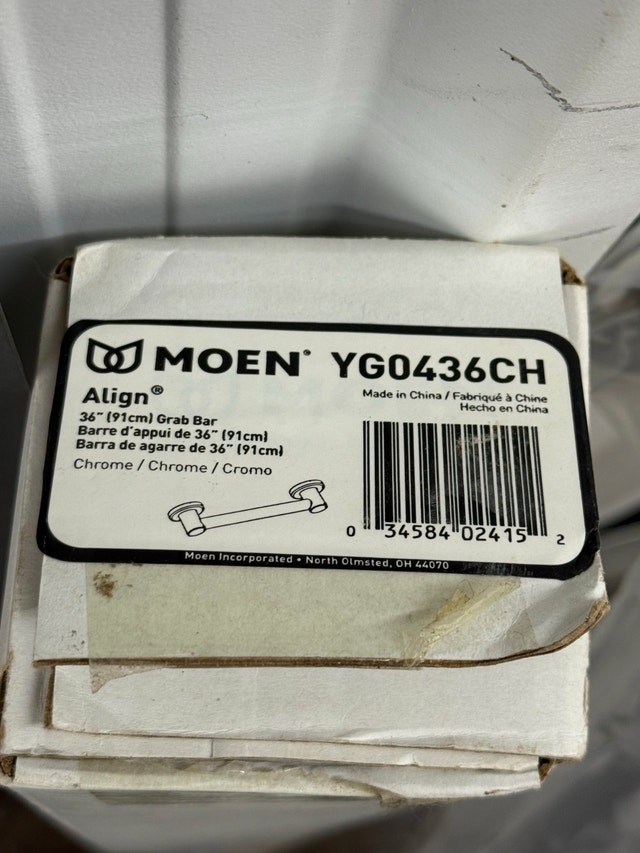 Moen YG0436CH Align Chrome 36" Designer Grab Bar - photo 2