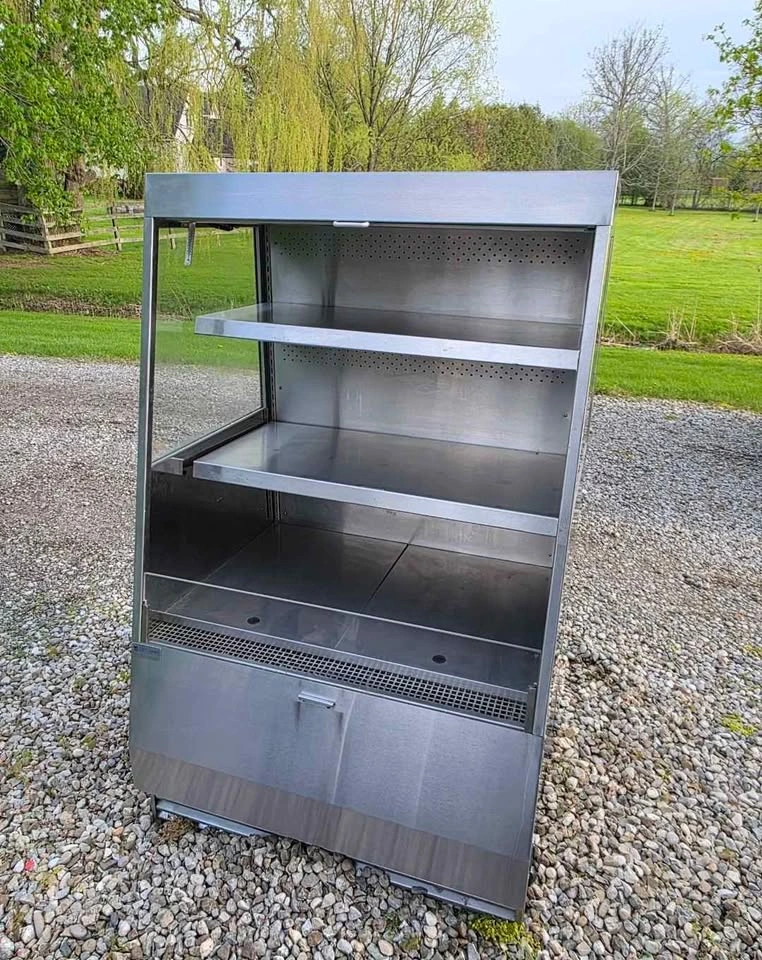 Commercial Stainless Steel Open-Air Merchandiser Refrigerator - photo 2