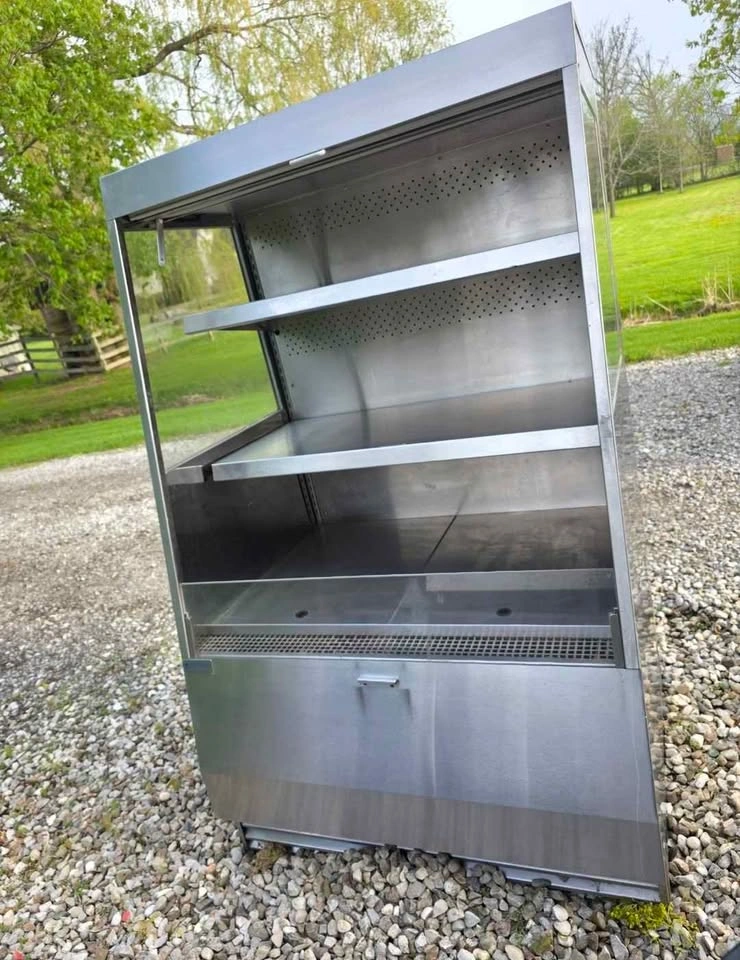 Commercial Stainless Steel Open-Air Merchandiser Refrigerator - photo 3
