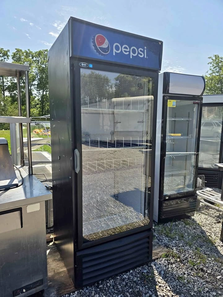 Pepsi Commercial Glass Door Beverage Cooler For Sale