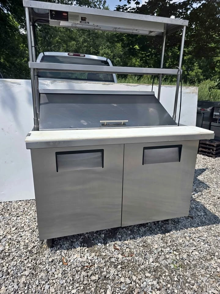 True 48" 2-Door Refrigerated Sandwich / Prep Table