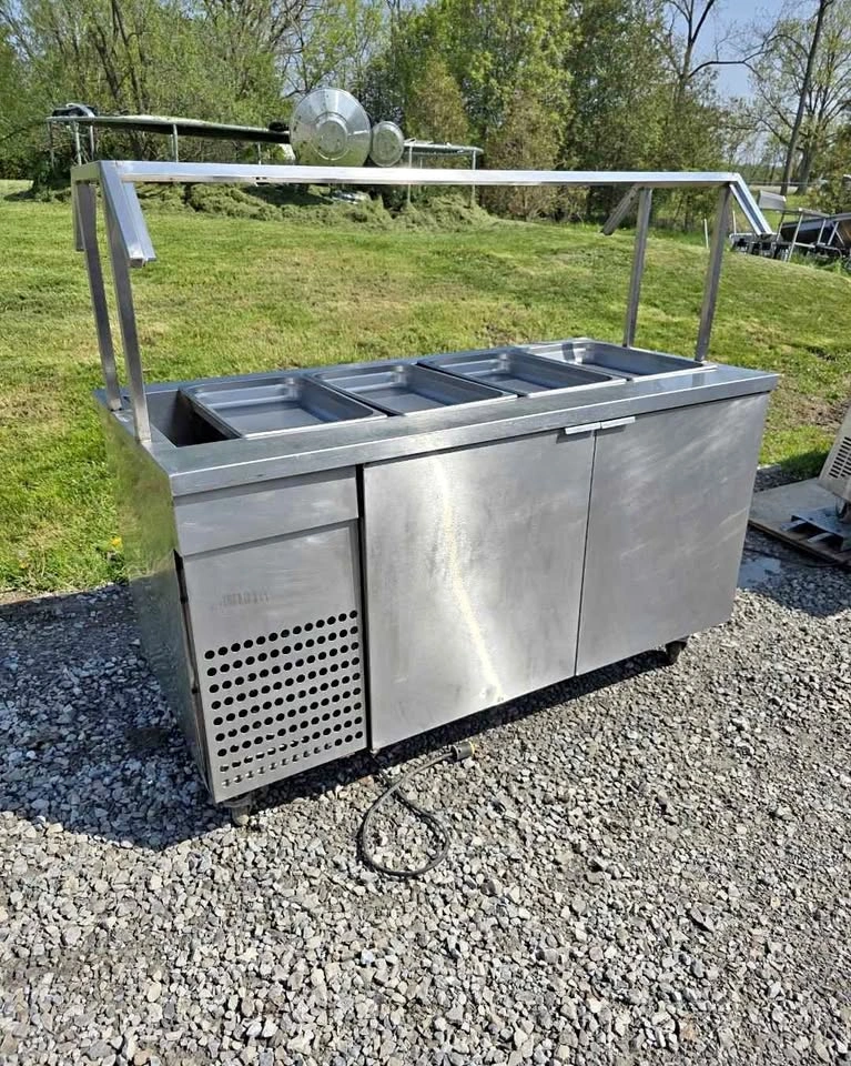 Commercial 62"x30" Refrigerated Cold Prep / Buffet Table