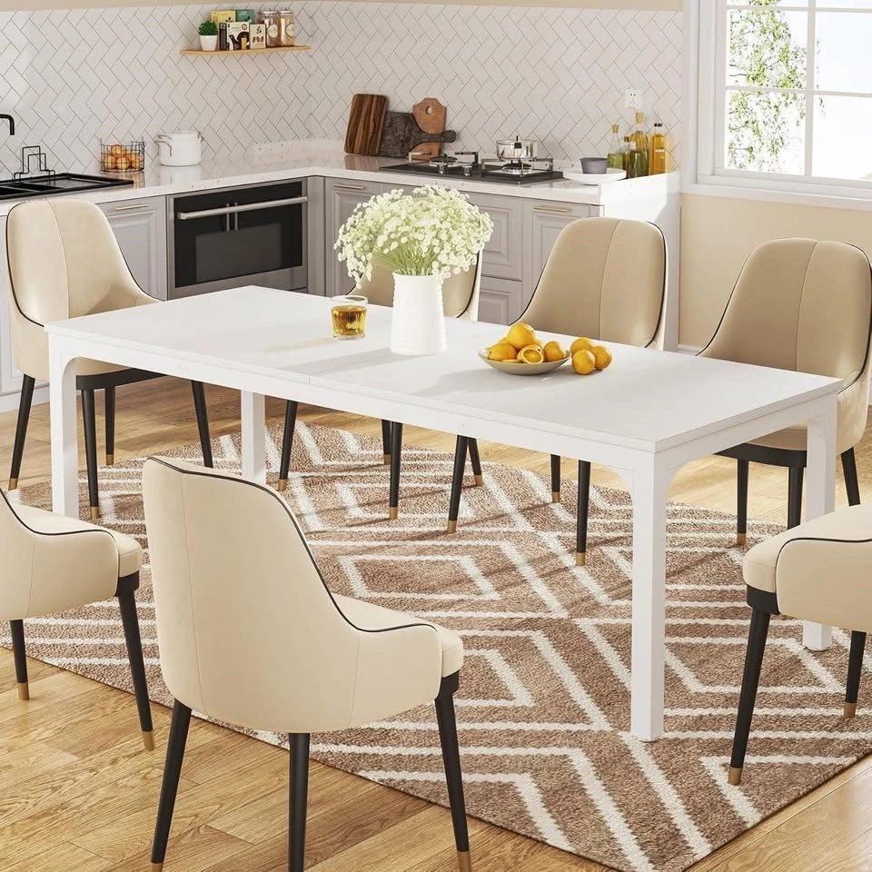 NEW-White Dining Table for 6-8 Person - photo 3