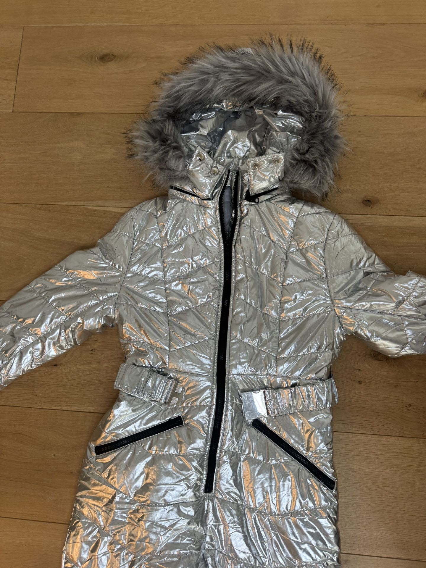 Aurgelmir Womens Winter Ski Suit Fur Collar Coat - photo 4