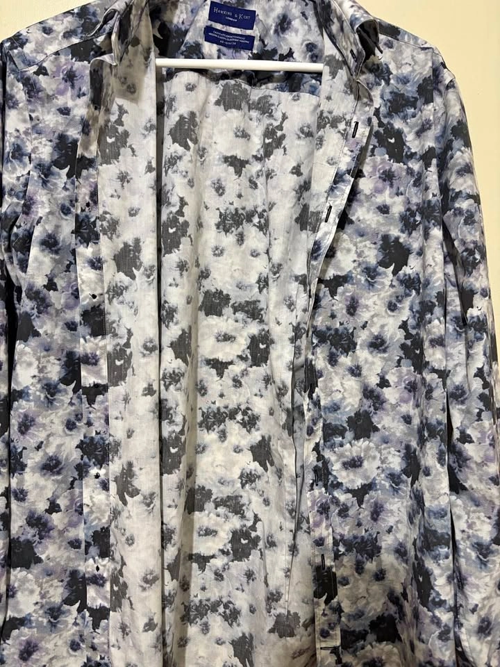 Hawkins & Kent London long-sleeve button-down shirt
