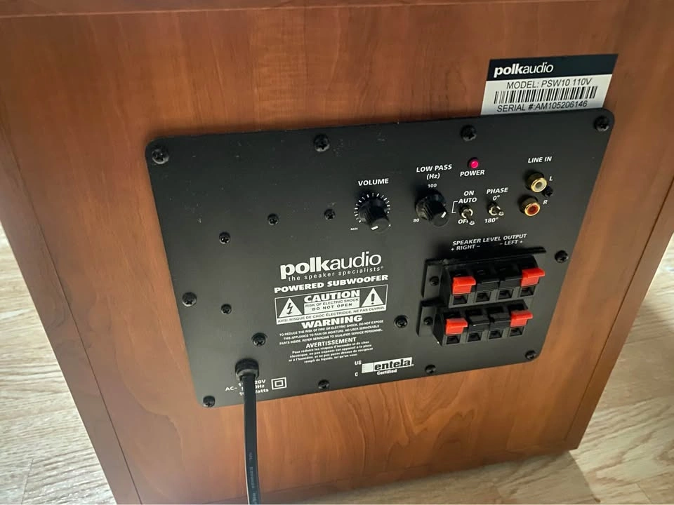 Polk Audio PSW10 Powered subwoofer (Cherry) - photo 3