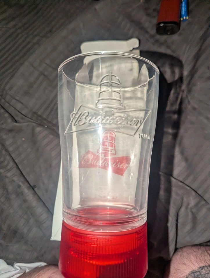 Budweiser Red Light Goal Glass - photo 3