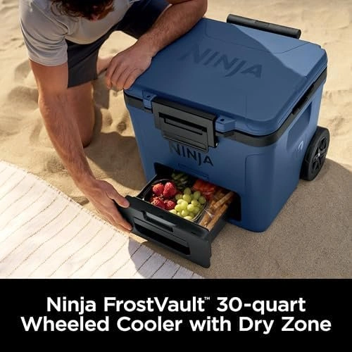 Ninja FrostVault 30qt Cooler with Wheels, Dry Storage, Lakeshore - photo 2