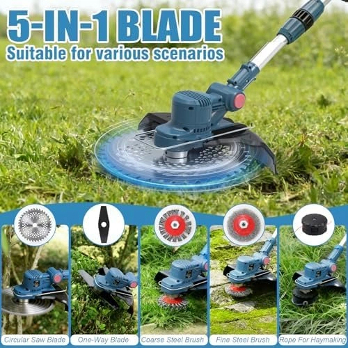 Electric Weed Wacker, Foldable Cordless String Trimmer - photo 3