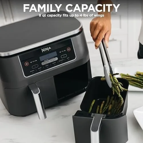 Ninja Foodi Air Fryer, 8 Qt DualZone, 6-in-1, Brand New - photo 3