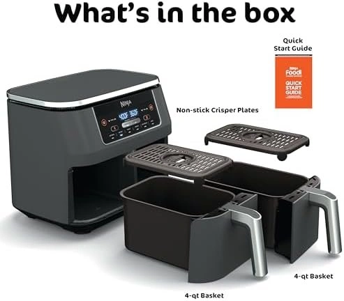 Ninja Foodi Air Fryer, 8 Qt DualZone, 6-in-1, Brand New - photo 4