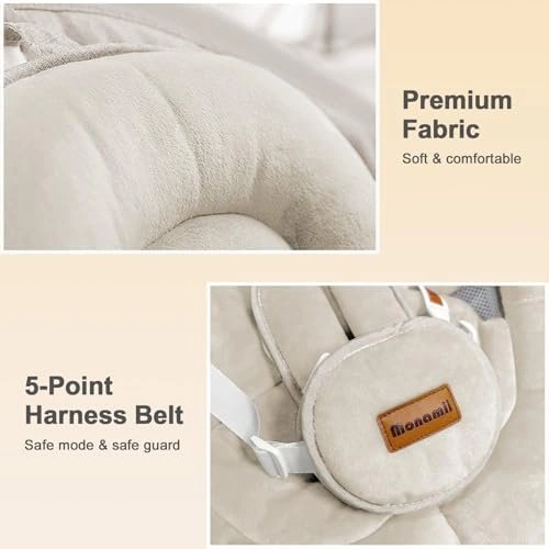 Monamii Baby Swing for Infants with Bluetooth and Music - photo 4