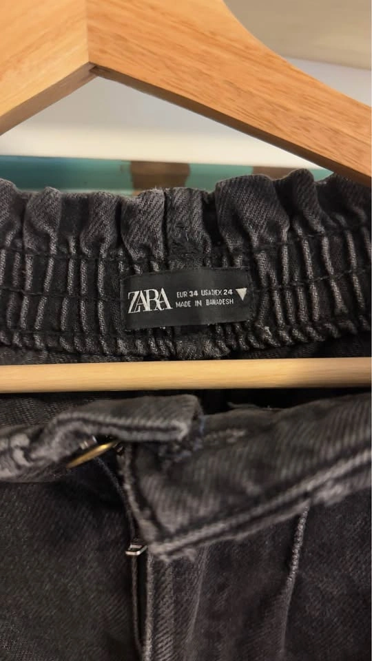 Women’s Zara relaxed fit black jeans - photo 3