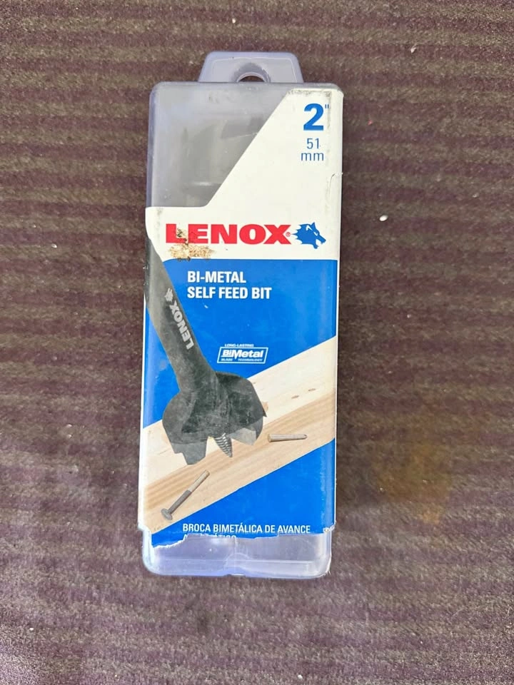 Lenox 2” bimetal self feeding drill bit